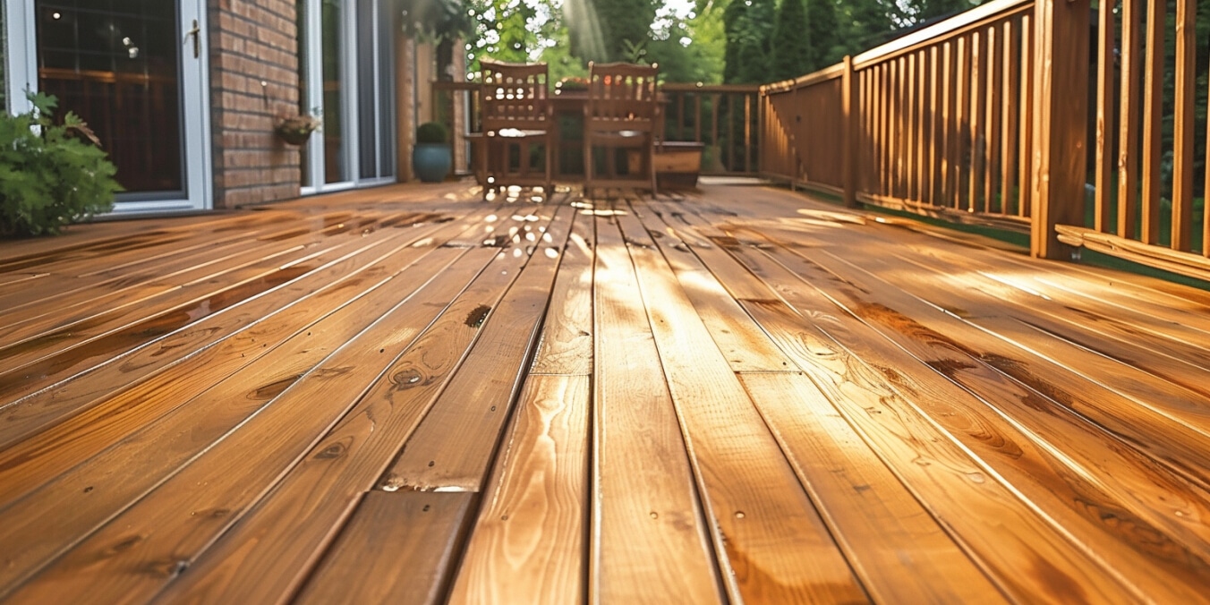 Deck staining service in London Ontario by RGB House Painters